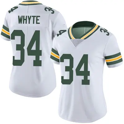 Women's Limited Kerrith Whyte Green Bay Packers White Vapor Untouchable Jersey