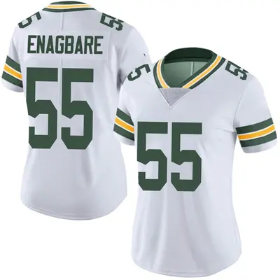 Women's Limited Kingsley Enagbare Green Bay Packers White Vapor Untouchable Jersey