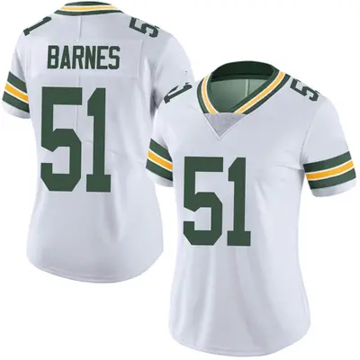Women's Limited Krys Barnes Green Bay Packers White Vapor Untouchable Jersey