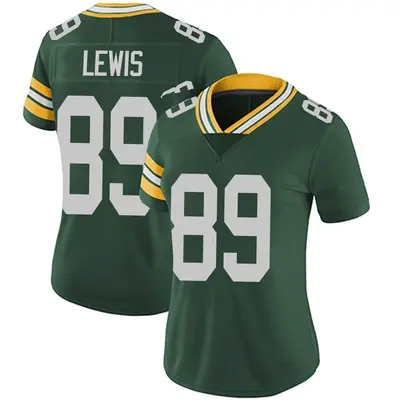 Women's Limited Marcedes Lewis Green Bay Packers Green Team Color Vapor Untouchable Jersey