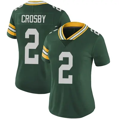Women's Limited Mason Crosby Green Bay Packers Green Team Color Vapor Untouchable Jersey