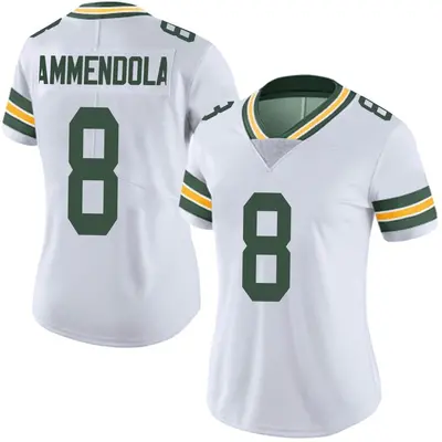 Women's Limited Matt Ammendola Green Bay Packers White Vapor Untouchable Jersey