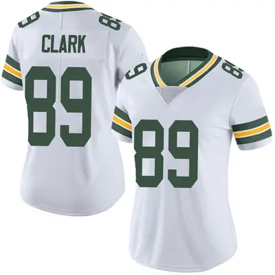 Women's Limited Michael Clark Green Bay Packers White Vapor Untouchable Jersey
