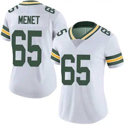 Women's Limited Michal Menet Green Bay Packers White Vapor Untouchable Jersey
