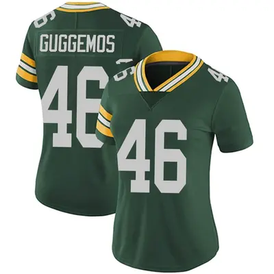 Women's Limited Nick Guggemos Green Bay Packers Green Team Color Vapor Untouchable Jersey