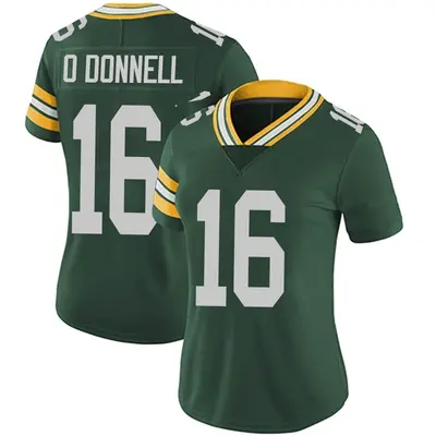 Women's Limited Pat O'Donnell Green Bay Packers Green Team Color Vapor Untouchable Jersey