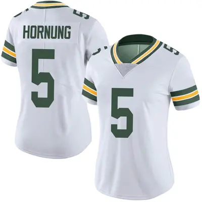 Women's Limited Paul Hornung Green Bay Packers White Vapor Untouchable Jersey