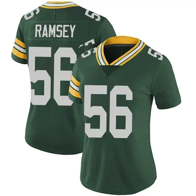 Women's Limited Randy Ramsey Green Bay Packers Green Team Color Vapor Untouchable Jersey