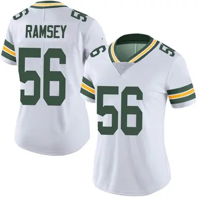 Women's Limited Randy Ramsey Green Bay Packers White Vapor Untouchable Jersey