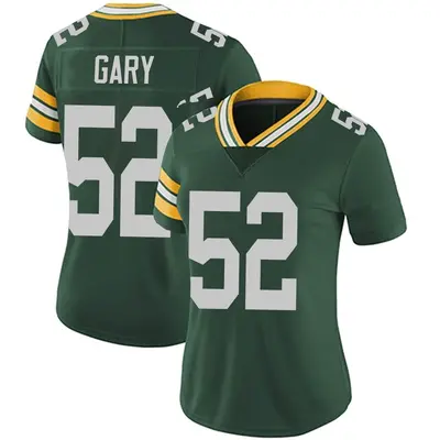 Women's Limited Rashan Gary Green Bay Packers Green Team Color Vapor Untouchable Jersey