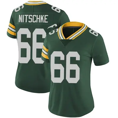 Women's Limited Ray Nitschke Green Bay Packers Green Team Color Vapor Untouchable Jersey