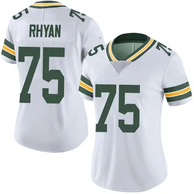 Women's Limited Sean Rhyan Green Bay Packers White Vapor Untouchable Jersey