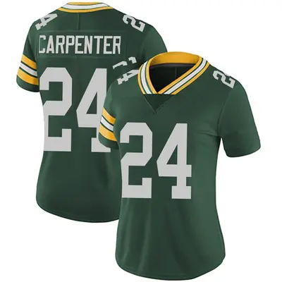 Women's Limited Tariq Carpenter Green Bay Packers Green Team Color Vapor Untouchable Jersey