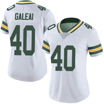 Women's Limited Tipa Galeai Green Bay Packers White Vapor Untouchable Jersey