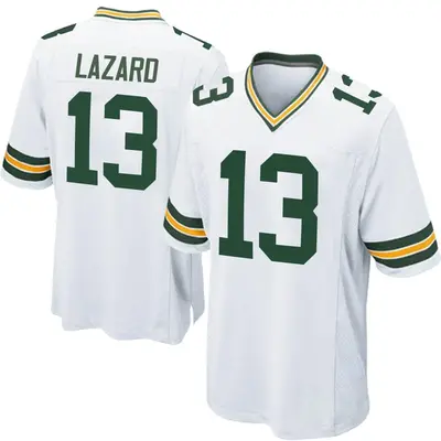 Youth Game Allen Lazard Green Bay Packers White Jersey