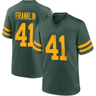 Youth Game Benjie Franklin Green Bay Packers Green Alternate Jersey