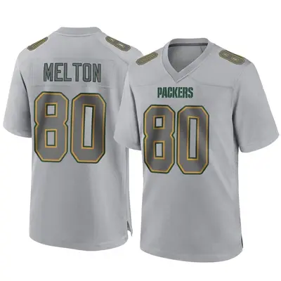 Youth Game Bo Melton Green Bay Packers Gray Atmosphere Fashion Jersey