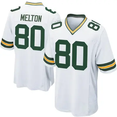 Youth Game Bo Melton Green Bay Packers White Jersey
