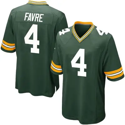 Youth Game Brett Favre Green Bay Packers Green Team Color Jersey