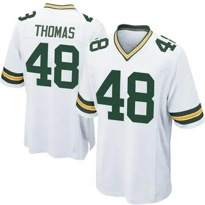 Youth Game DQ Thomas Green Bay Packers White Jersey
