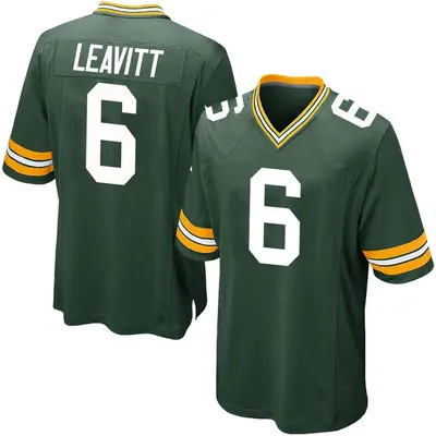 Youth Game Dallin Leavitt Green Bay Packers Green Team Color Jersey