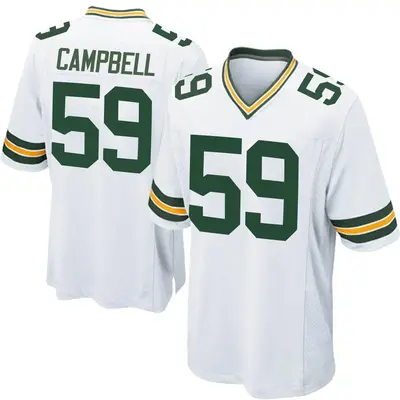Youth Game De'Vondre Campbell Green Bay Packers White Jersey