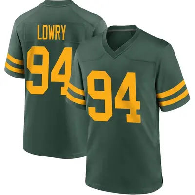 Youth Game Dean Lowry Green Bay Packers Green Alternate Jersey