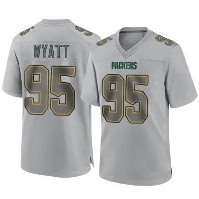 Youth Game Devonte Wyatt Green Bay Packers Gray Atmosphere Fashion Jersey