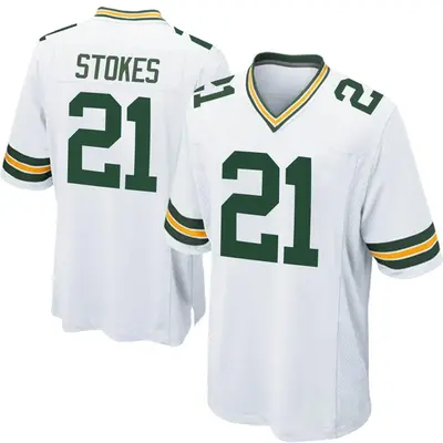Youth Game Eric Stokes Green Bay Packers White Jersey