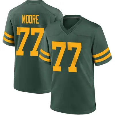 Youth Game George Moore Green Bay Packers Green Alternate Jersey