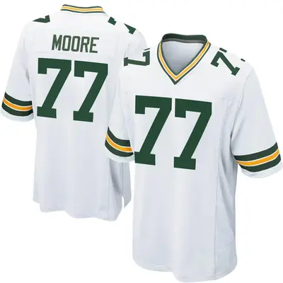 Youth Game George Moore Green Bay Packers White Jersey