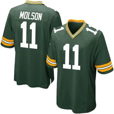 Youth Game JJ Molson Green Bay Packers Green Team Color Jersey