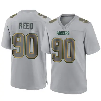 Youth Game Jarran Reed Green Bay Packers Gray Atmosphere Fashion Jersey