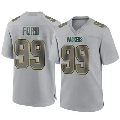 Youth Game Jonathan Ford Green Bay Packers Gray Atmosphere Fashion Jersey