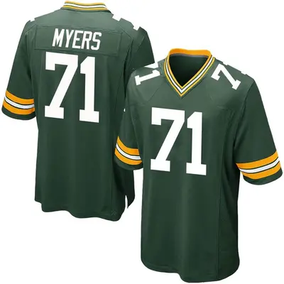 Youth Game Josh Myers Green Bay Packers Green Team Color Jersey
