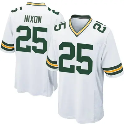 Youth Game Keisean Nixon Green Bay Packers White Jersey