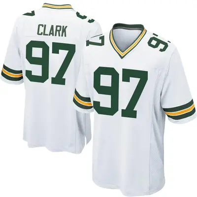 Youth Game Kenny Clark Green Bay Packers White Jersey