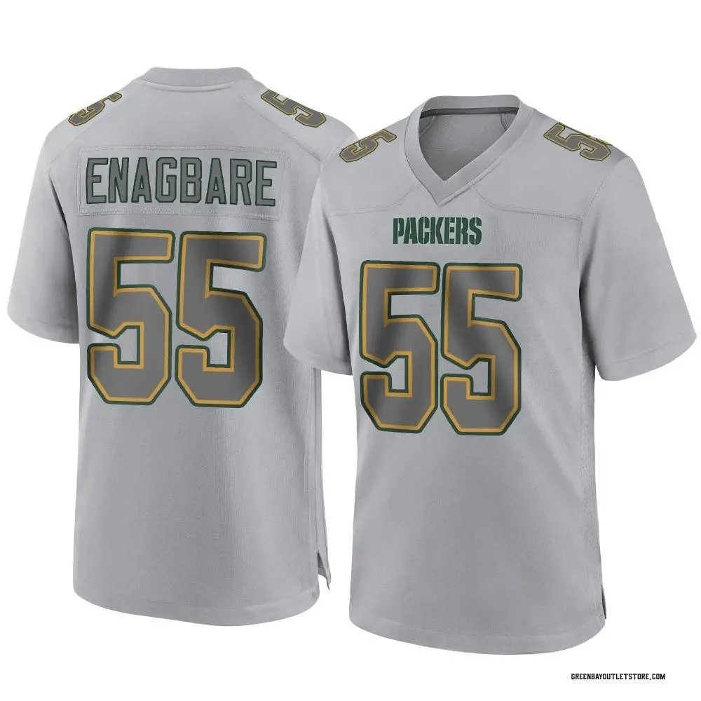 Youth Game Kingsley Enagbare Green Bay Packers Gray Atmosphere Fashion Jersey