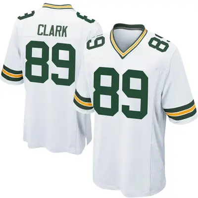 Youth Game Michael Clark Green Bay Packers White Jersey