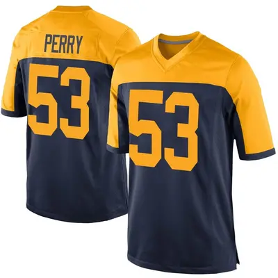 Youth Game Nick Perry Green Bay Packers Navy Alternate Jersey