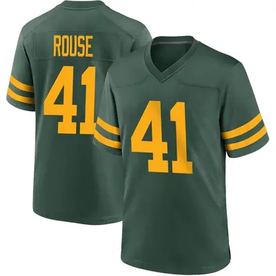 Youth Game Nydair Rouse Green Bay Packers Green Alternate Jersey