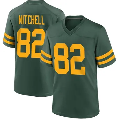 Youth Game Osirus Mitchell Green Bay Packers Green Alternate Jersey