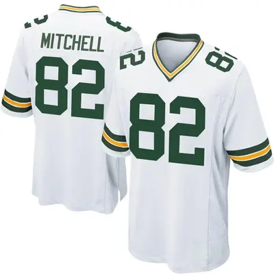 Youth Game Osirus Mitchell Green Bay Packers White Jersey