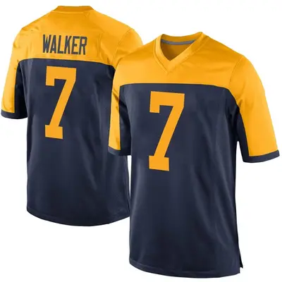 Youth Game Quay Walker Green Bay Packers Navy Alternate Jersey