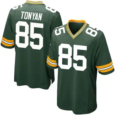 Youth Game Robert Tonyan Green Bay Packers Green Team Color Jersey
