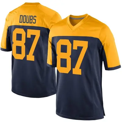Youth Game Romeo Doubs Green Bay Packers Navy Alternate Jersey