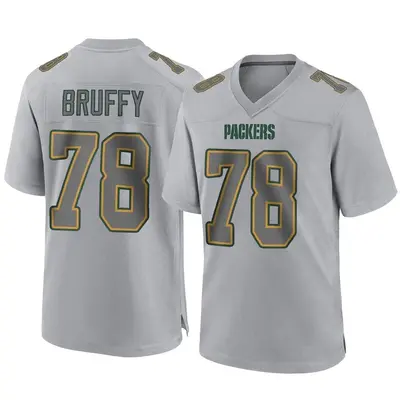 Youth Game Travis Bruffy Green Bay Packers Gray Atmosphere Fashion Jersey