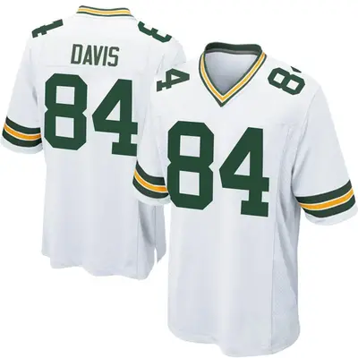Youth Game Tyler Davis Green Bay Packers White Jersey