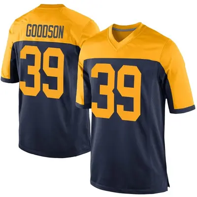 Youth Game Tyler Goodson Green Bay Packers Navy Alternate Jersey