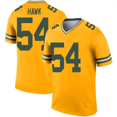 Youth Legend A.J. Hawk Green Bay Packers Gold Inverted Jersey